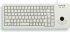CHERRY G84-5400LUMDE-0 XS Trackball Keyboard, hellgrau, USB, DE