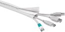 Goobay WireSleeve, flexibler Kabelmantel 1,8m (weiß)