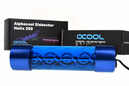 Alphacool Eisbecher Helix 250mm Ausgleichsbehälter - blau PHT EOL