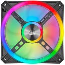 Corsair iCUE QL120 RGB PWM Triple Fan Kit with Lighting Node CORE, 120mm, 3er-Pack, LED-Steuerung