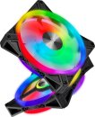 Corsair iCUE QL120 RGB PWM Triple Fan Kit with Lighting Node CORE, 120mm, 3er-Pack, LED-Steuerung