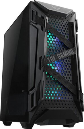 ASUS TUF Gaming GT301 schwarz, Glasfenster