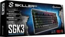 Sharkoon Skiller Mech SGK3, LEDs RGB, Kailh BLUE, USB, DE