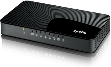 ZyXEL GS-100 Desktop Gigabit Switch, 8x RJ-45, Rev.2