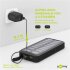 Goobay Outdoor Schnelllade-Powerbank mit Solar 20.000 mAh