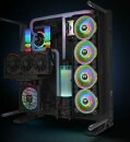 Thermaltake Riing Quad 14 RGB Radiator Fan TT Premium Edition schwarz, 140mm, 3er-Pack, LED-Steuerung