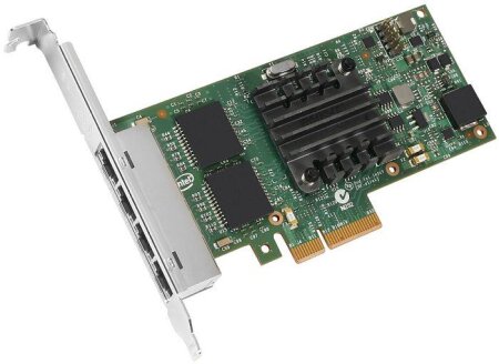 Intel I350-T4 V2 LAN-Adapter, 4x RJ-45, PCIe 2.1 x4, bulk