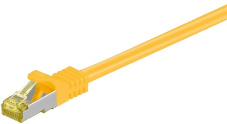 Goobay Cat 7 Netzwerkkabel RJ45, S/FTP (PiMF), 2m, gelb