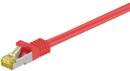 Goobay Cat 7 Netzwerkkabel RJ45, S/FTP (PiMF), 2m, rot