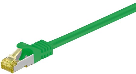 Goobay Cat 7 Netzwerkkabel RJ45, S/FTP (PiMF), 1m, grün