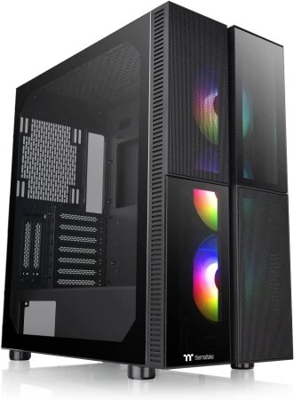 Thermaltake Versa T26 TG ARGB schwarz, Glasfenster