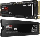 Samsung SSD 990 PRO 2TB, M.2, Kühlkörper