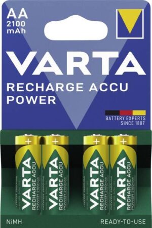 Varta Recharge Accu Power Mignon AA NiMH 2100mAh, 4er-Pack