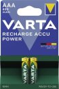 Varta Recharge Accu Power Micro AAA NiMH 800mAh, 2er-Pack