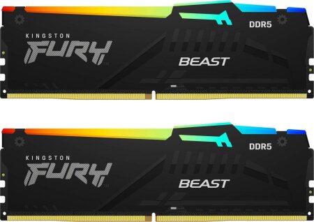 DDR5-5200 32GB Kingston FURY Beast RGB DIMM Kit (2x16GB)