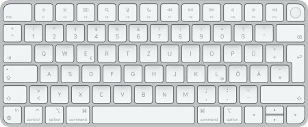 Apple Magic Keyboard mit Touch ID für Mac mit Apple Chip, silber, DE