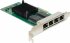 Inter-Tech Argus ST-7238 LAN-Adapter, 4x RJ-45, PCIe 2.0 x4