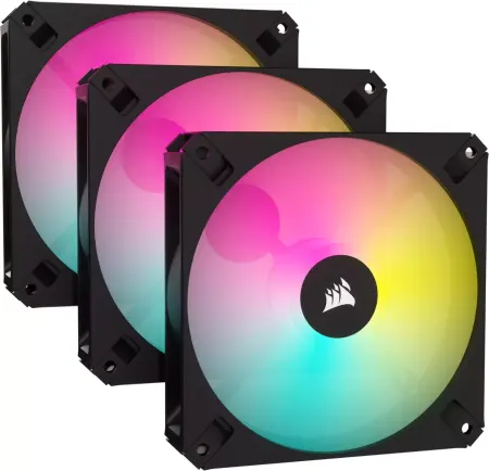 Corsair AR Series iCUE AR120 Digital RGB, schwarz, 3er-Pack, LED-Steuerung, 120mm