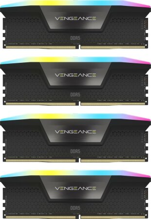 DDR5-5600 128GB Corsair Vengeance RGB schwarz DIMM Kit (4x32GB)
