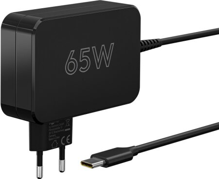 Goobay Netzteil USB-C-Ladegerät für Laptops (65 W) schwarz