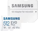 Samsung microSDXC EVO Plus 2024 R160 microSDXC 512GB Kit,...