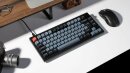 Keychron V1 Knob Version, Frosted Black, PBT, LEDs RGB, hot-swap, Keychron K Pro RED, USB, DE