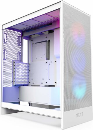 NZXT H7 Flow RGB (2024) Matte White, weiß, Glasfenster