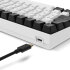 Sharkoon Skiller SGK50 S2 White, schwarz/weiß, LEDs RGB, hot-swap, Gateron YELLOW, USB, DE