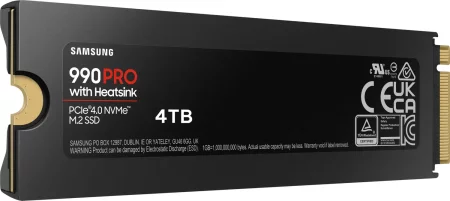 Samsung SSD 990 PRO 4TB, M.2, Kühlkörper