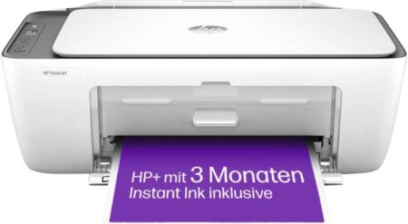 HP DeskJet 2820e All-in-One weiß, Instant Ink, Tinte, mehrfarbig