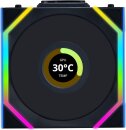 Lian Li Uni Fan SL Wireless LCD 120 ARGB, schwarz, 120mm