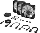 Corsair iCUE LINK RX120 RGB Starter Kit, schwarz, LED-Steuerung, 120mm, 3er-Pack